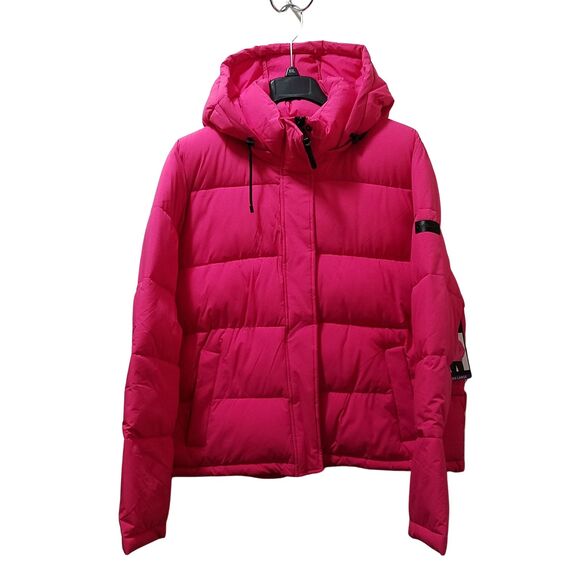 Calvin Klein Jackets & Blazers - Calvin Klein Puffer Jacket Women's XXL Pink Fuchsia Hooded Coat